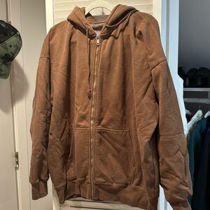 brandy melville christy zip up hoodie